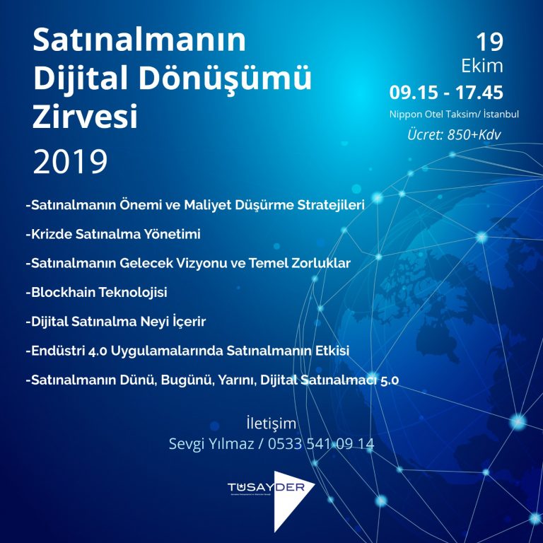 Satınalmanın Dijital Dönüşümü Zirvesi 2019